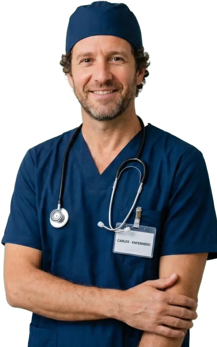 Profesional sanitario en un entorno clínico
